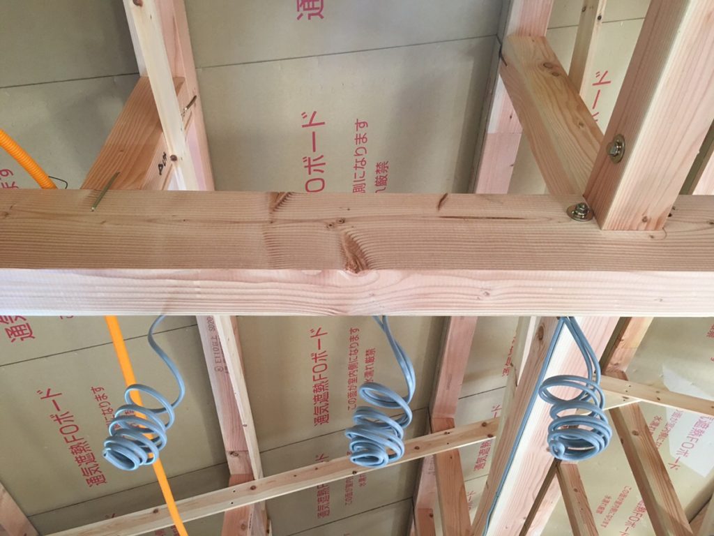 【朝日村】S様邸配線立会いを行いました！