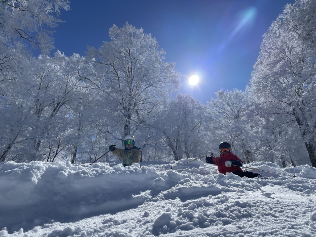 【長野県】スキーは晴れに限ります。